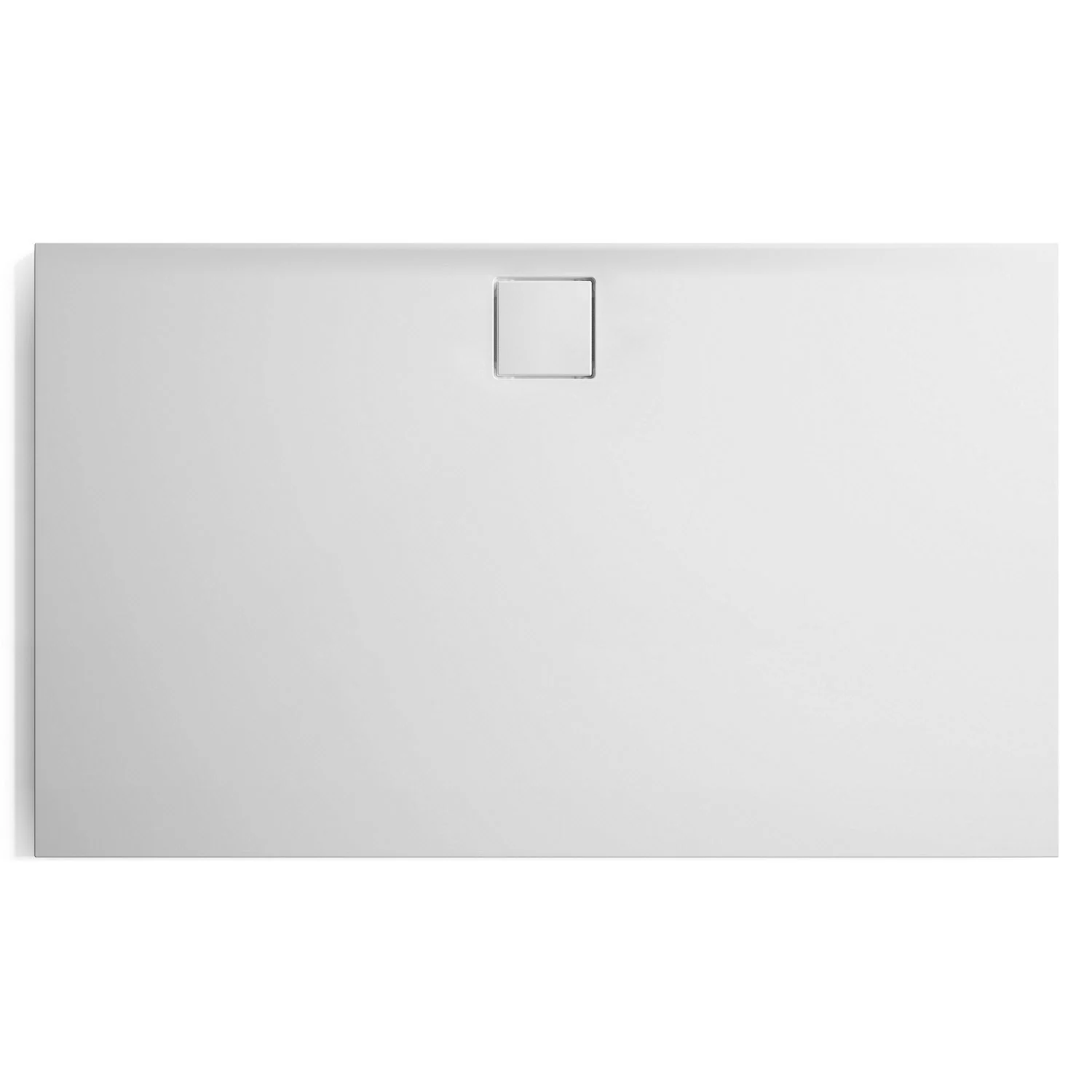 HÜPPE EasyFlat 4-Eck Duschwanne 150 x 90 cm, Ablauf an langer Seite