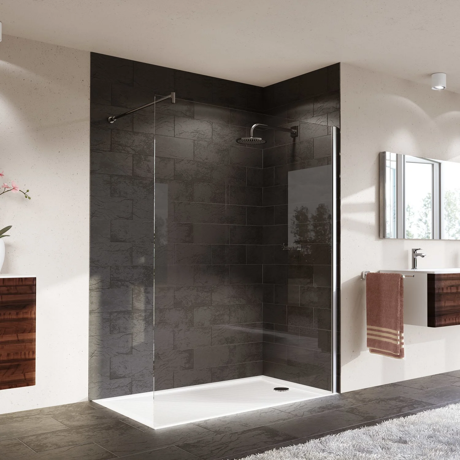 HÜPPE Purano 4-Eck Duschwanne 140 x 90 cm Bild 3