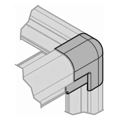 HÜPPE 3-fach-Stoß-Eckkappe für EasyStyle Wandverkleidung