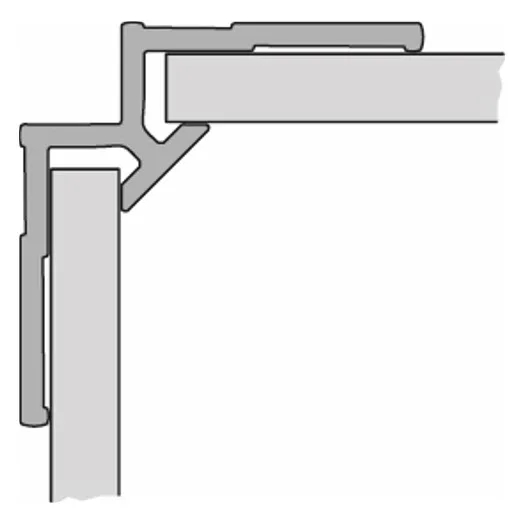 HÜPPE Eckprofil, innen für EasyStyle Wandverkleidung L: 255 cm