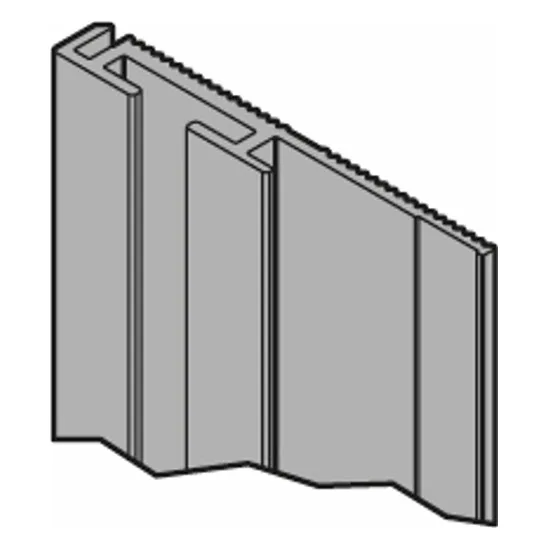 HÜPPE Endprofil HÜPPE Select+ Organizer Aufnahme / No-Drill Aufnahme für EasyStyle Wandverkleidung L: 255 cm