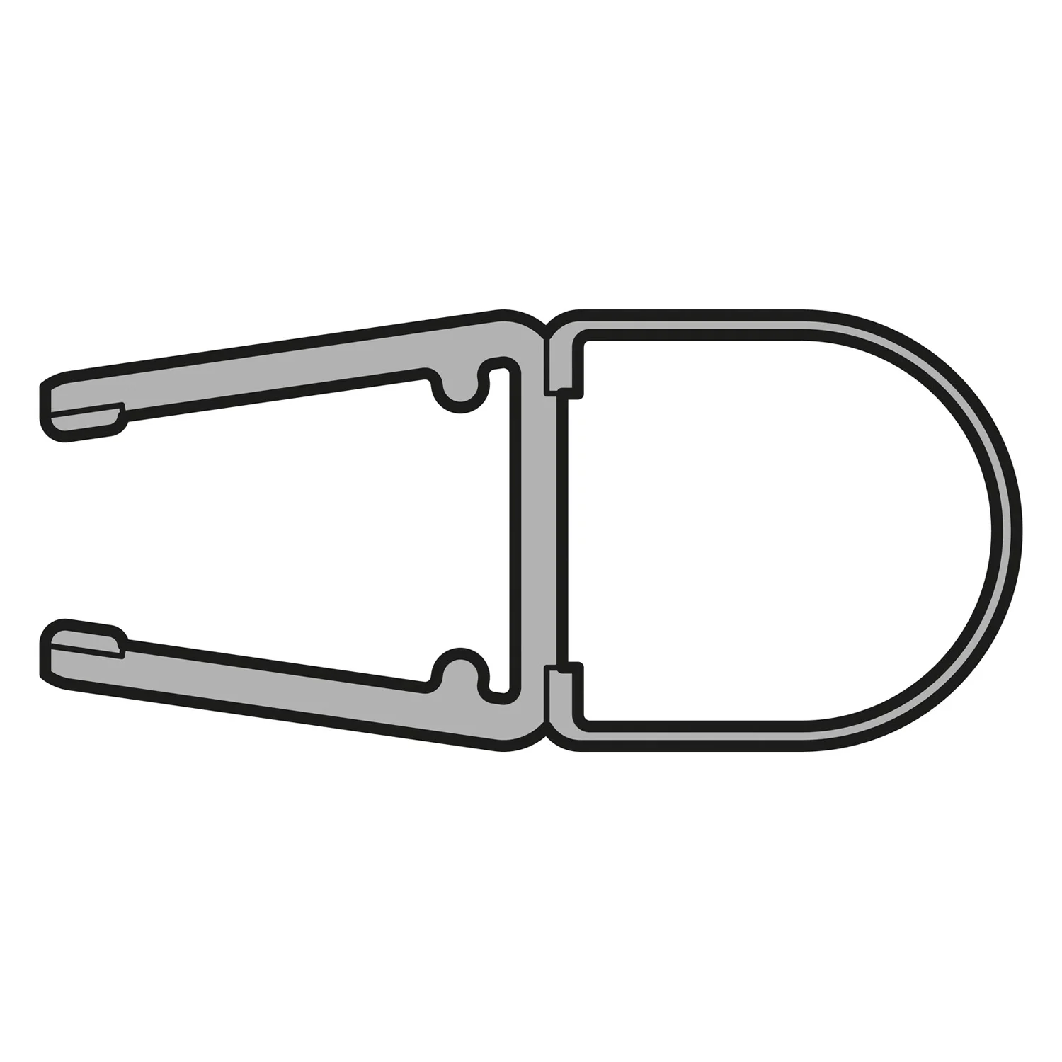 HÜPPE O-Profil für 8 mm Glasstärke bei Duschabtrennungen