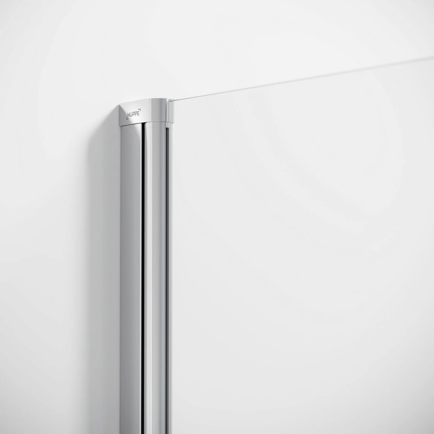 HÜPPE Solva teilgerahmt 1/4 Kreis Schwingtür mit Festteilen 2-flüglig 100/100 x 200 cm, Radius 55 cm, Glas mit Anti-Plaque Bild 3