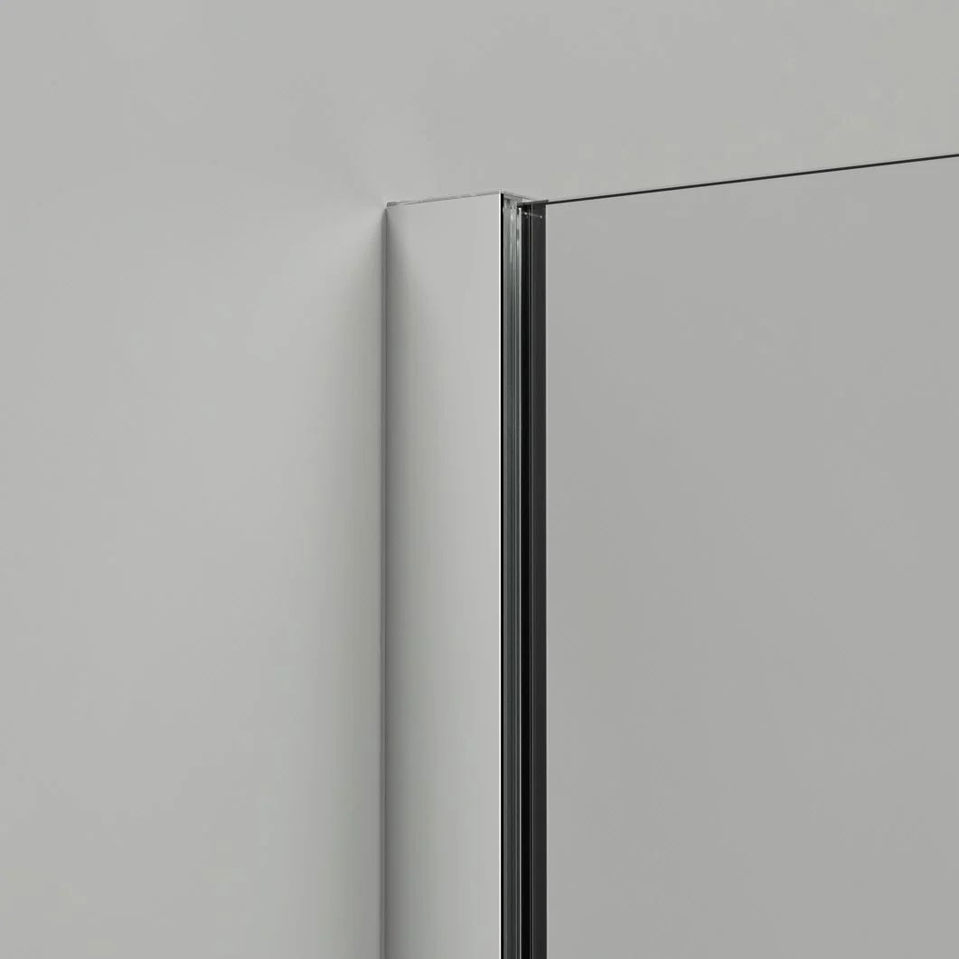 HÜPPE Design pure Walk-In Seitenwand mit beweglichem Segment 100 x 200 cm, Glas ohne Anti-Plaque Bild 5