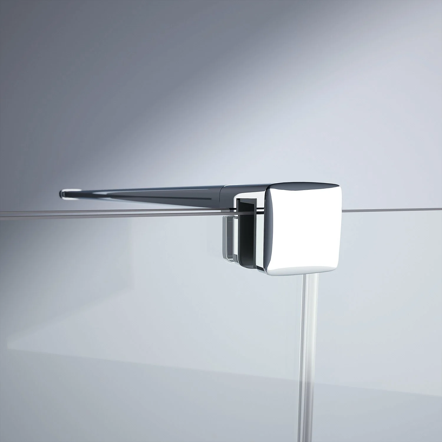 HÜPPE Xtensa pure Walk-In Gleittür mit festem Segment 110 cm, Anschlag rechts Bild 10