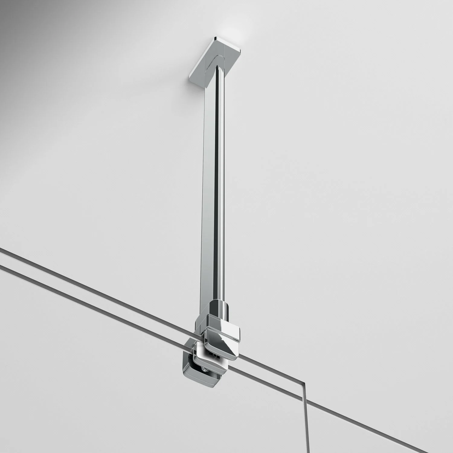 HÜPPE Xtensa pure Walk-In Gleittür mit festem Segment 110 cm, Anschlag rechts Bild 11