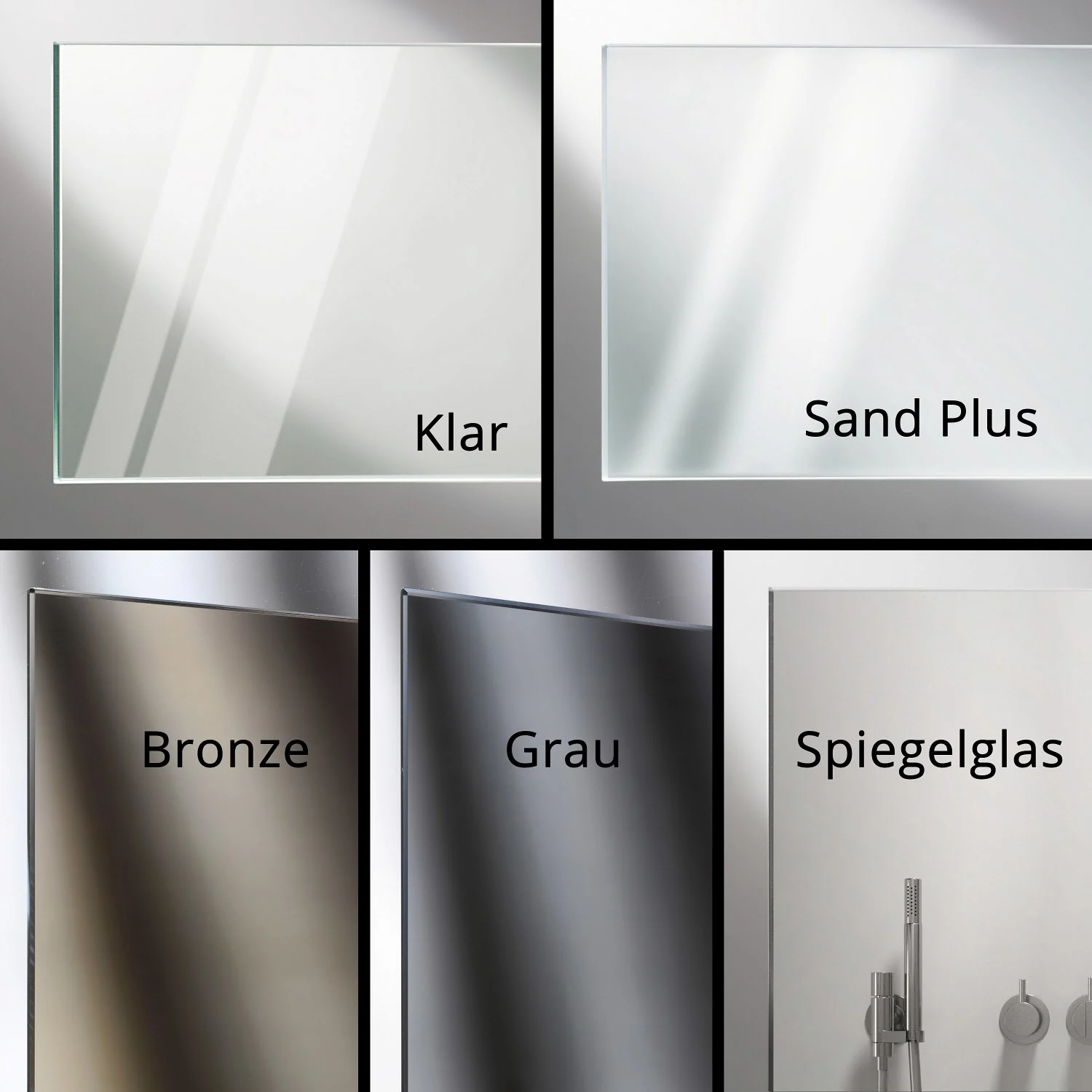 HÜPPE Xtensa pure Walk-In Gleittür mit festem Segment 110 cm, Anschlag rechts Bild 13