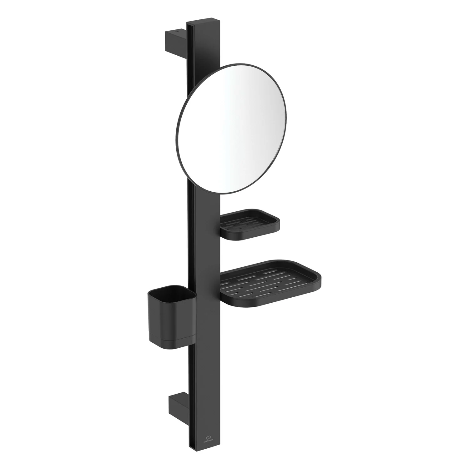 Ideal Standard Alu+ Beauty Bar Accessoires-Kombination S700 mit Spiegel Ø 20 cm Bild 2