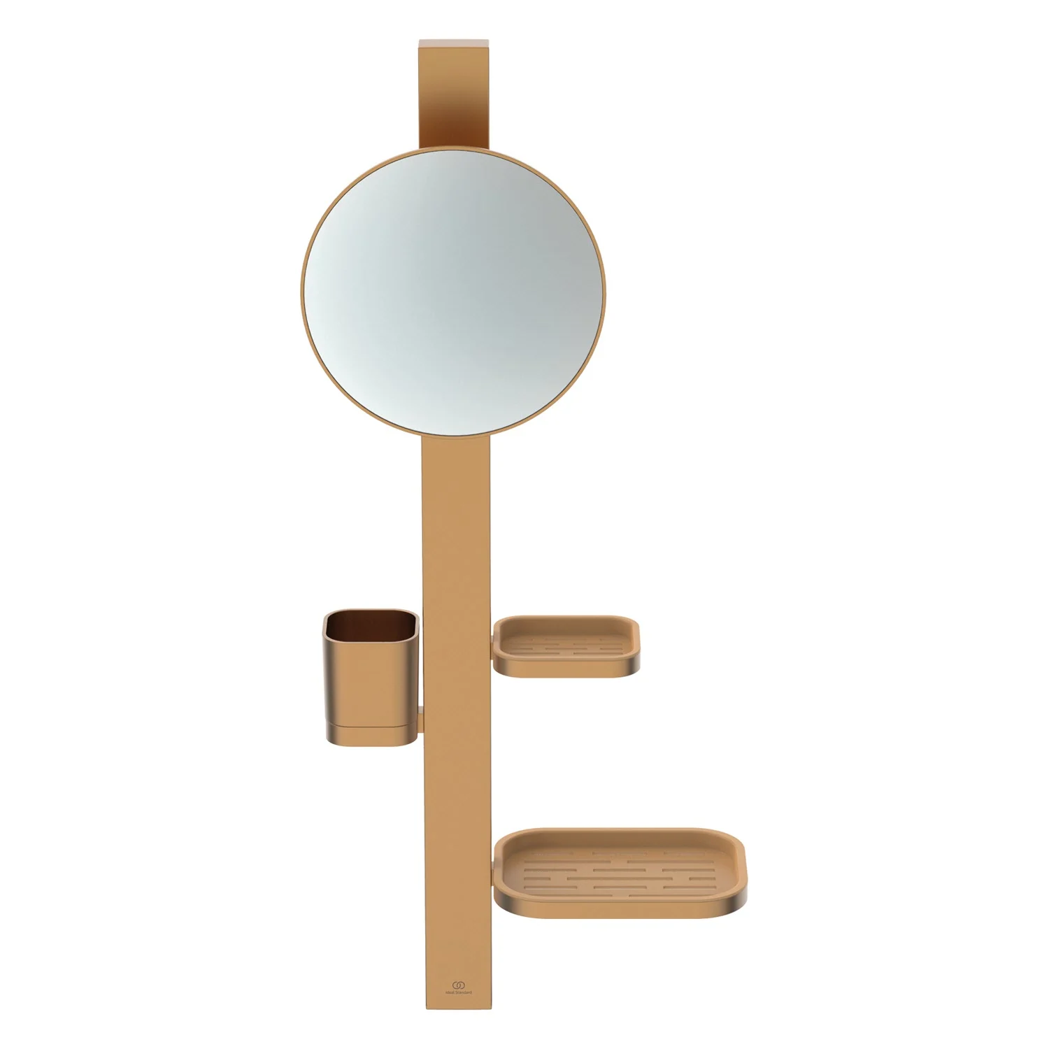 Ideal Standard Alu+ Beauty Bar Accessoires-Kombination S700 mit Spiegel Ø 20 cm Bild 3