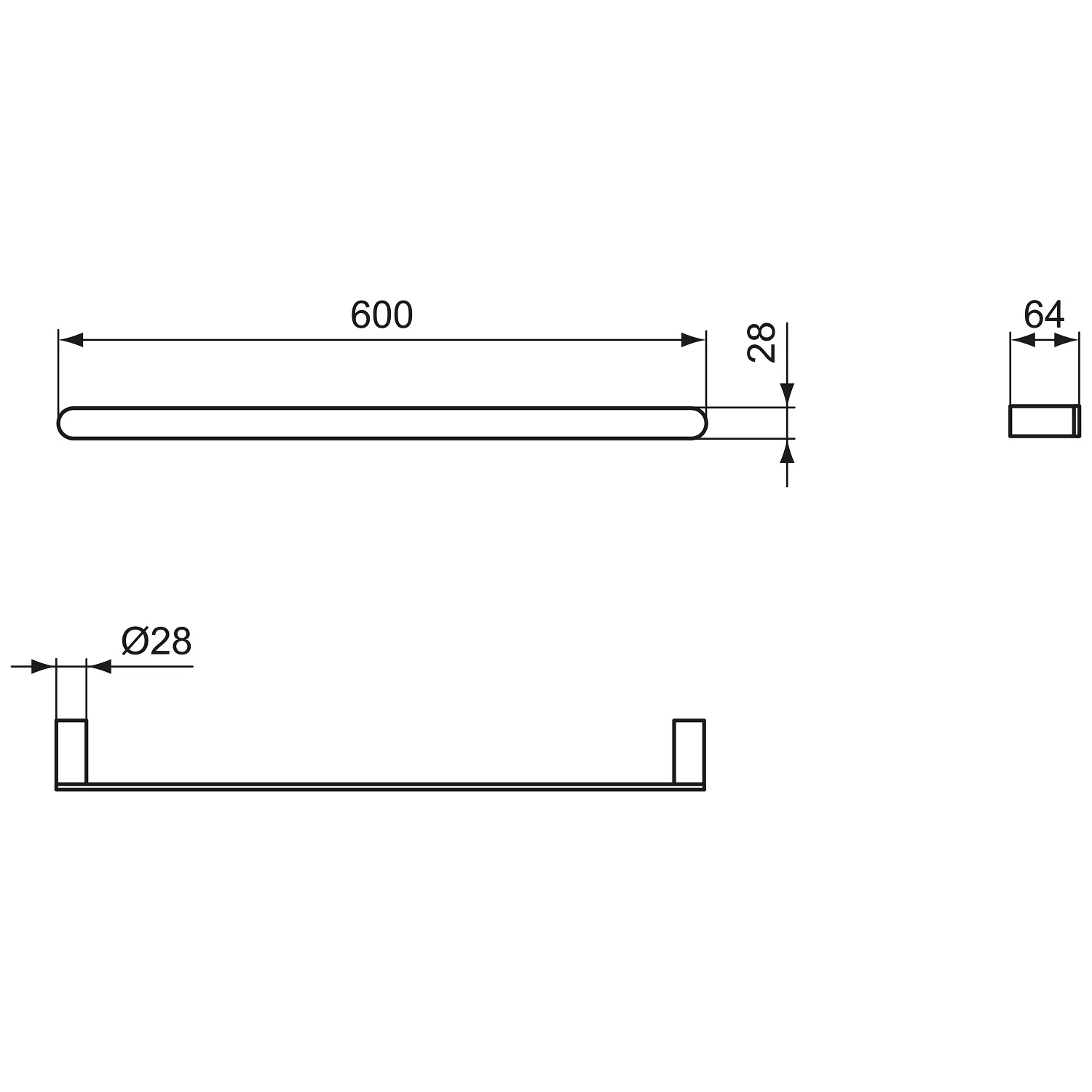 Ideal Standard Conca Handtuchstange rund Bild 5