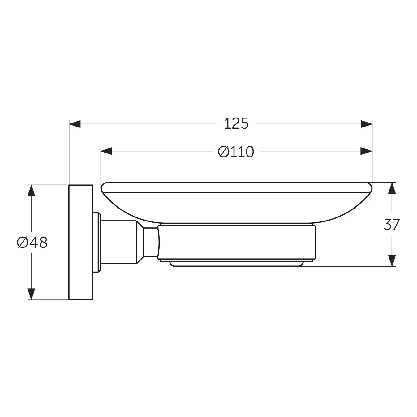 Ideal Standard IOM Seifenschale satiniertes Glas Bild 3