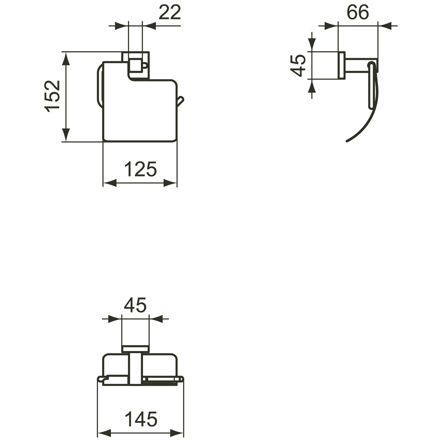 Ideal Standard IOM Square Papierrollenhalter mit Deckel Bild 2