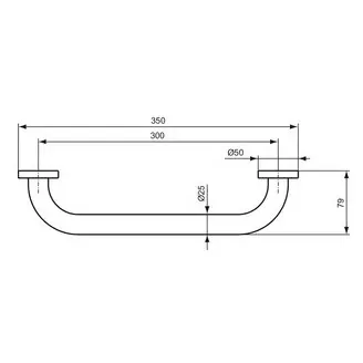 Ideal Standard IOM – uchwyt do wanny 35 cm Zdjęcie 4