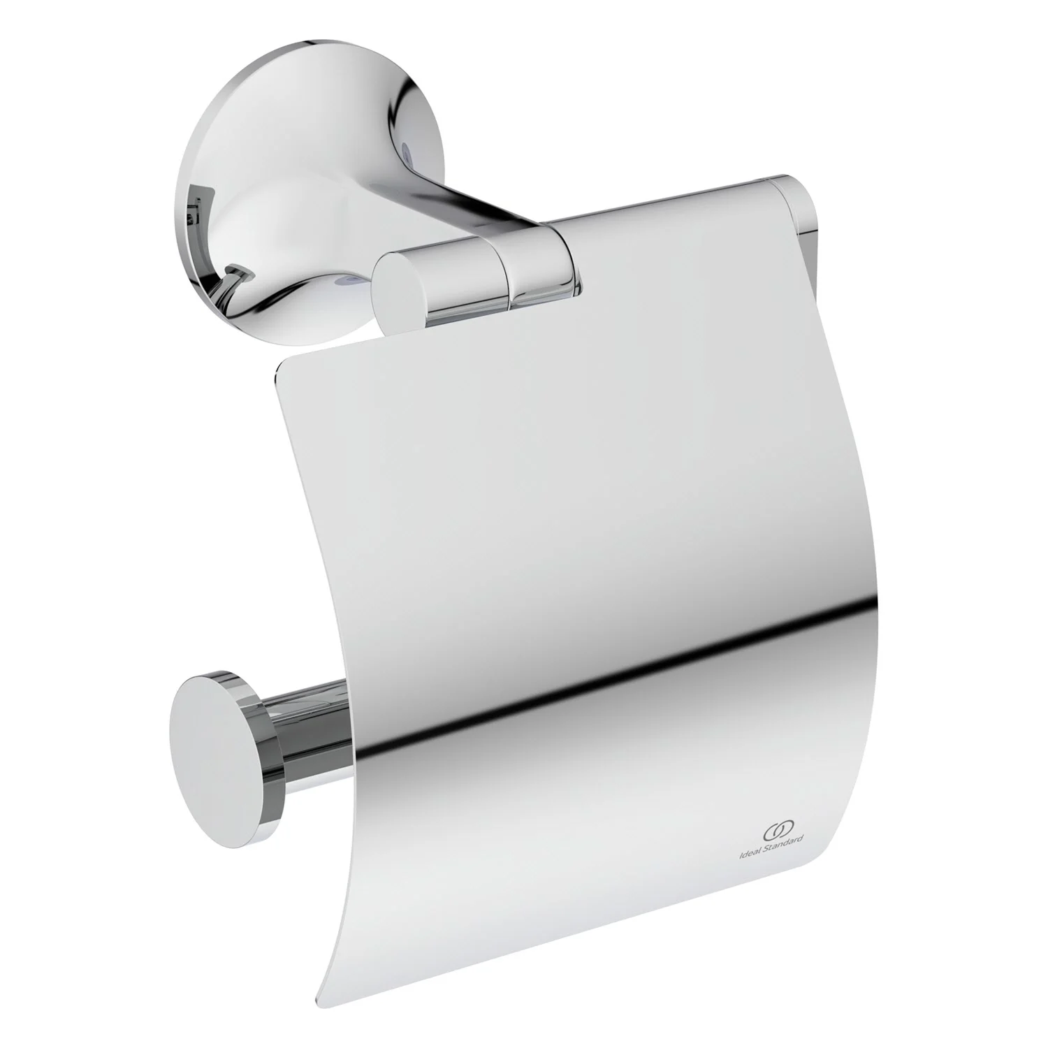 Uchwyt na papier toaletowy w kolorze chromu widok z boku, Ideal Standard