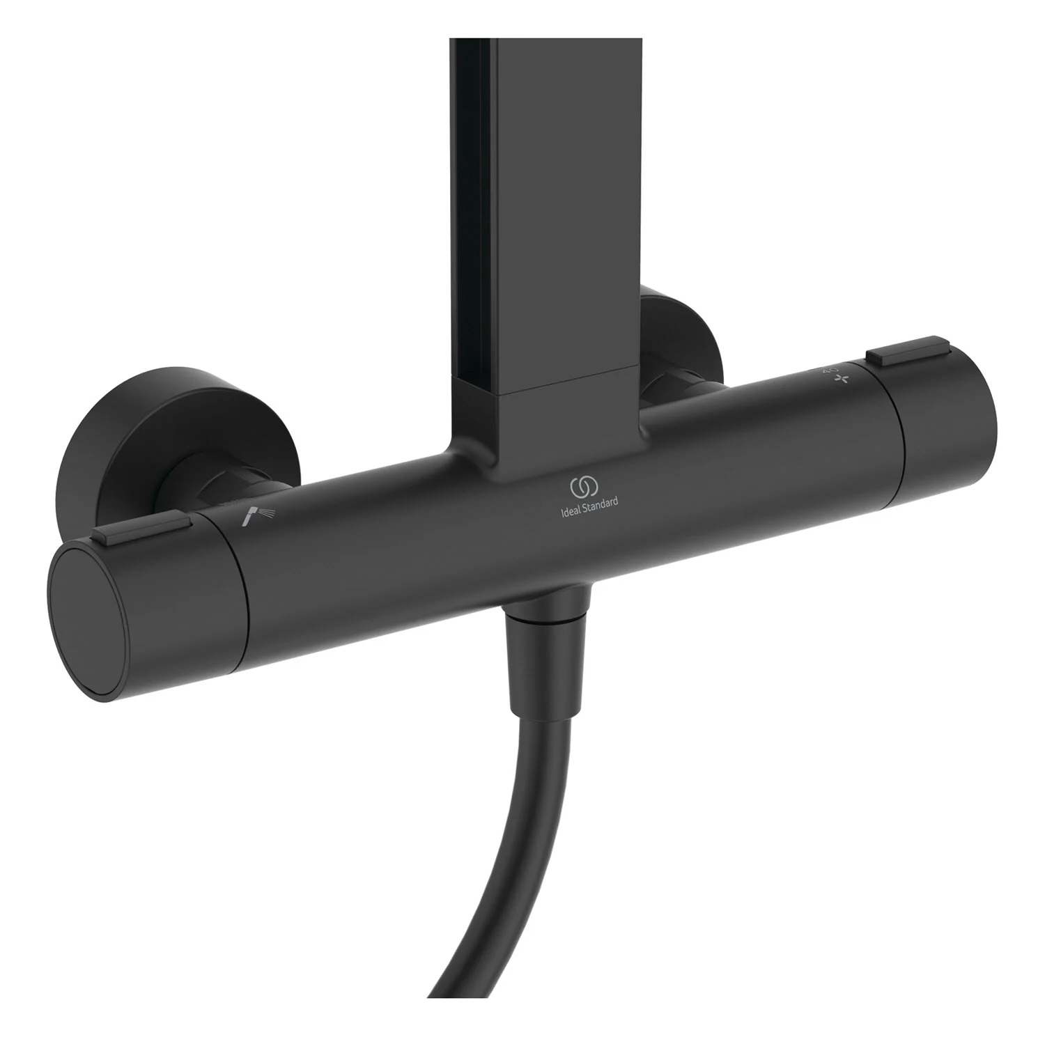 Ideal Standard Alu+ Duschsystem mit Ceratherm Brausethermostat, 2 Ablagen, 2-Funktions-Handbrause und 2-Funktions-Kopfbrause Bild 9