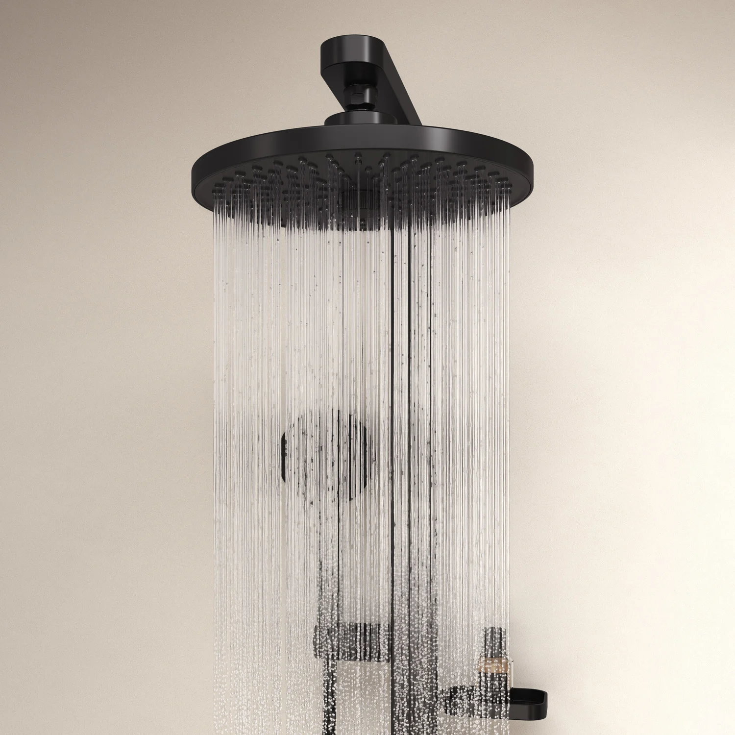 Ideal Standard Alu+ Duschsystem mit Ceratherm Brausethermostat, 2 Ablagen, 2-Funktions-Handbrause und 2-Funktions-Kopfbrause Bild 10