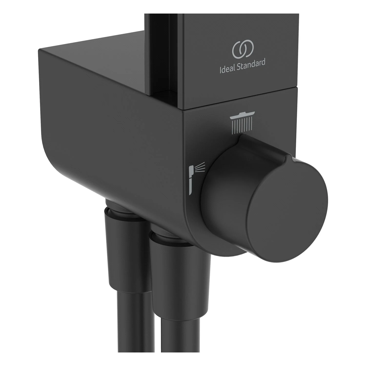 Ideal Standard Alu+ Duschsystem ohne Armatur, mit 2 Ablagen, 2-Funktions-Handbrause und 2-Funktions-Kopfbrause Bild 8