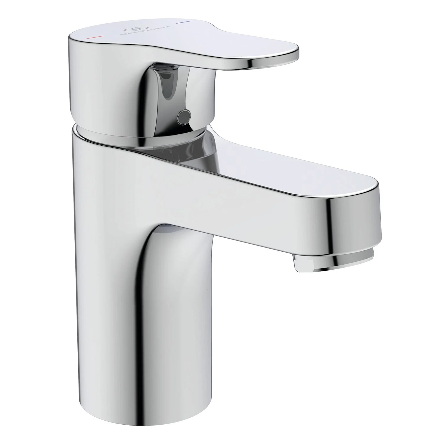 Chromowana bateria umywalkowa widok z boku, Ideal Standard