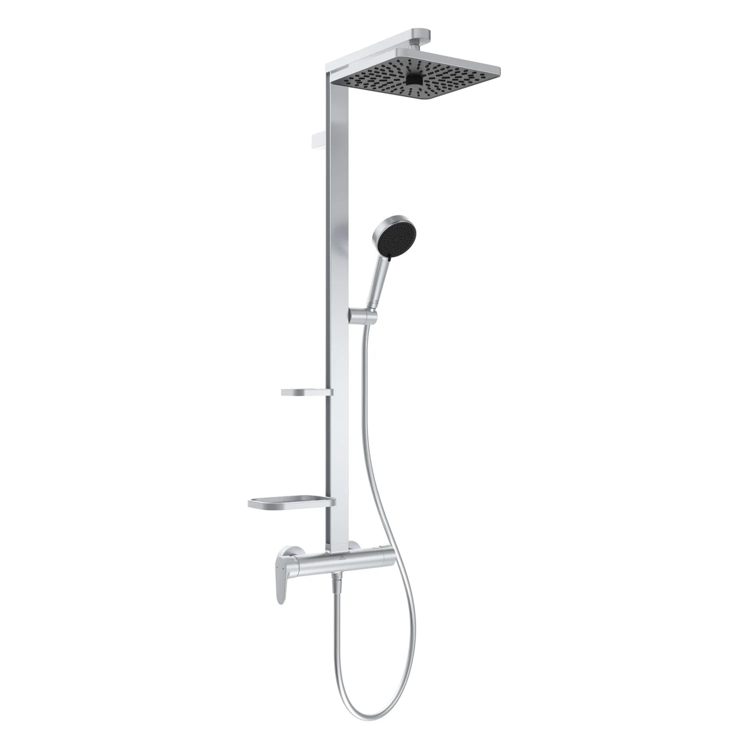 System prysznicowy Ideal Standard Ceraflow ALU+ do montażu natynkowego 34,5 x 50,1 x 111,3 cm