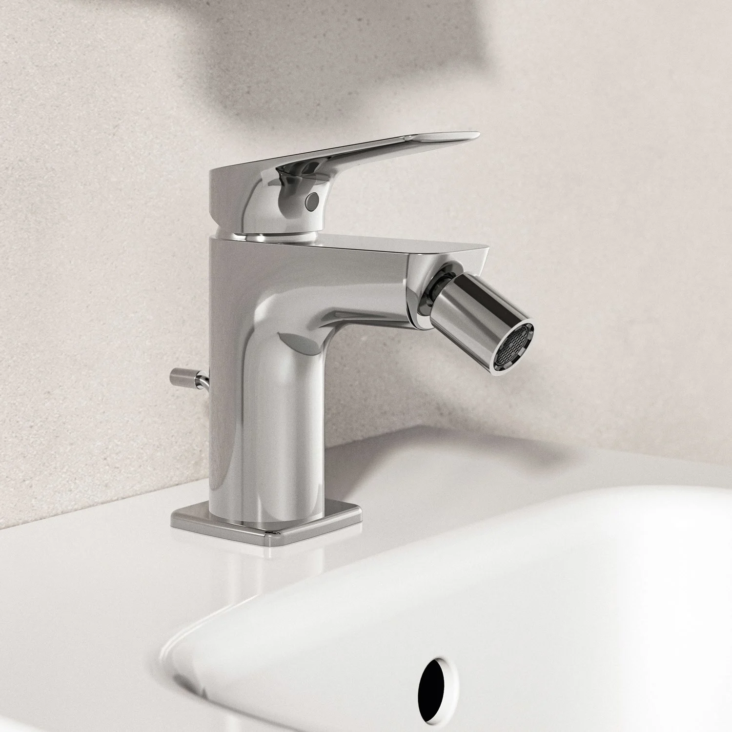 Ideal Standard Ceralife C  Bidetarmatur Zugstangen-Ablaufgarnitur