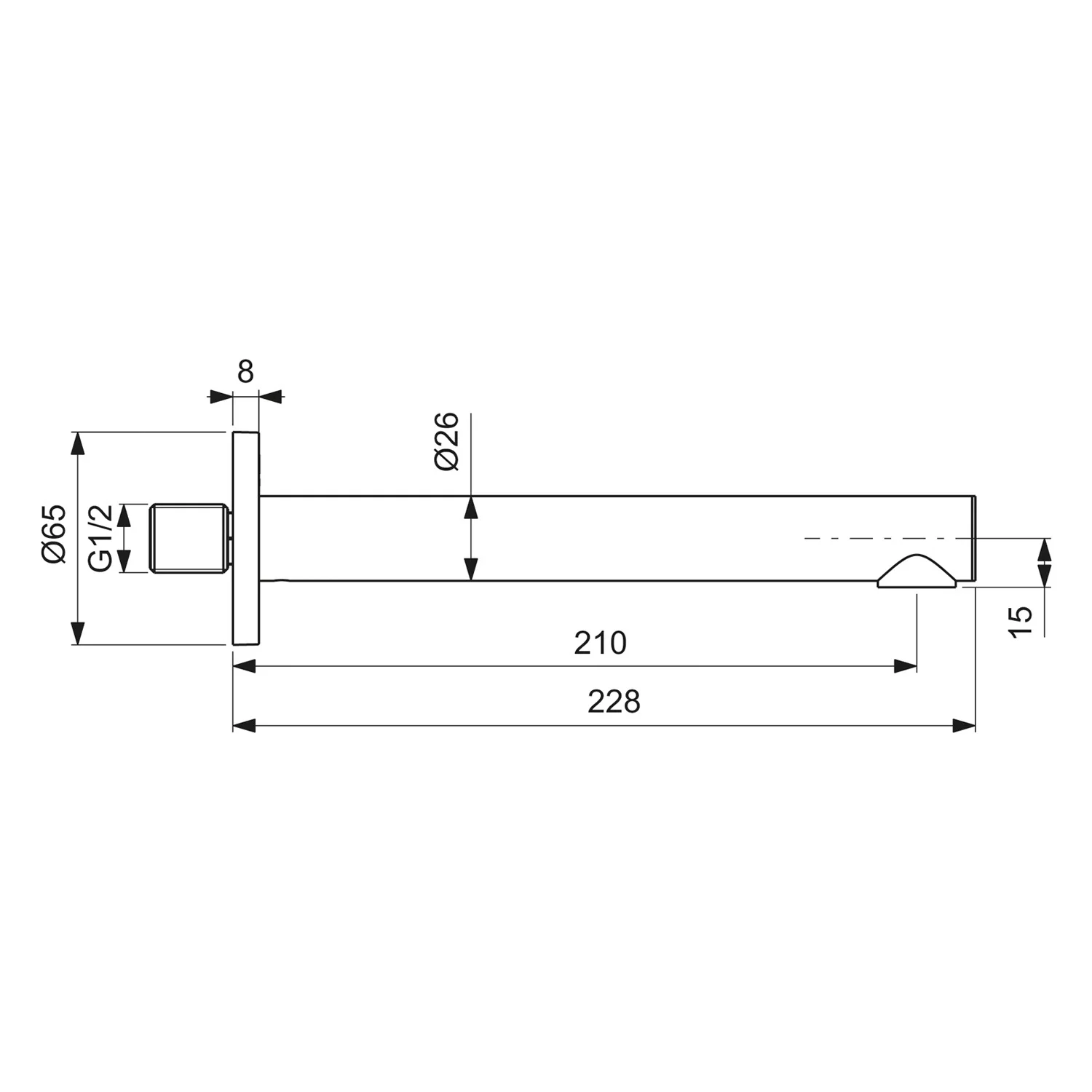 Ideal Standard Ceralife O Wannen-Wandauslauf Bild 4