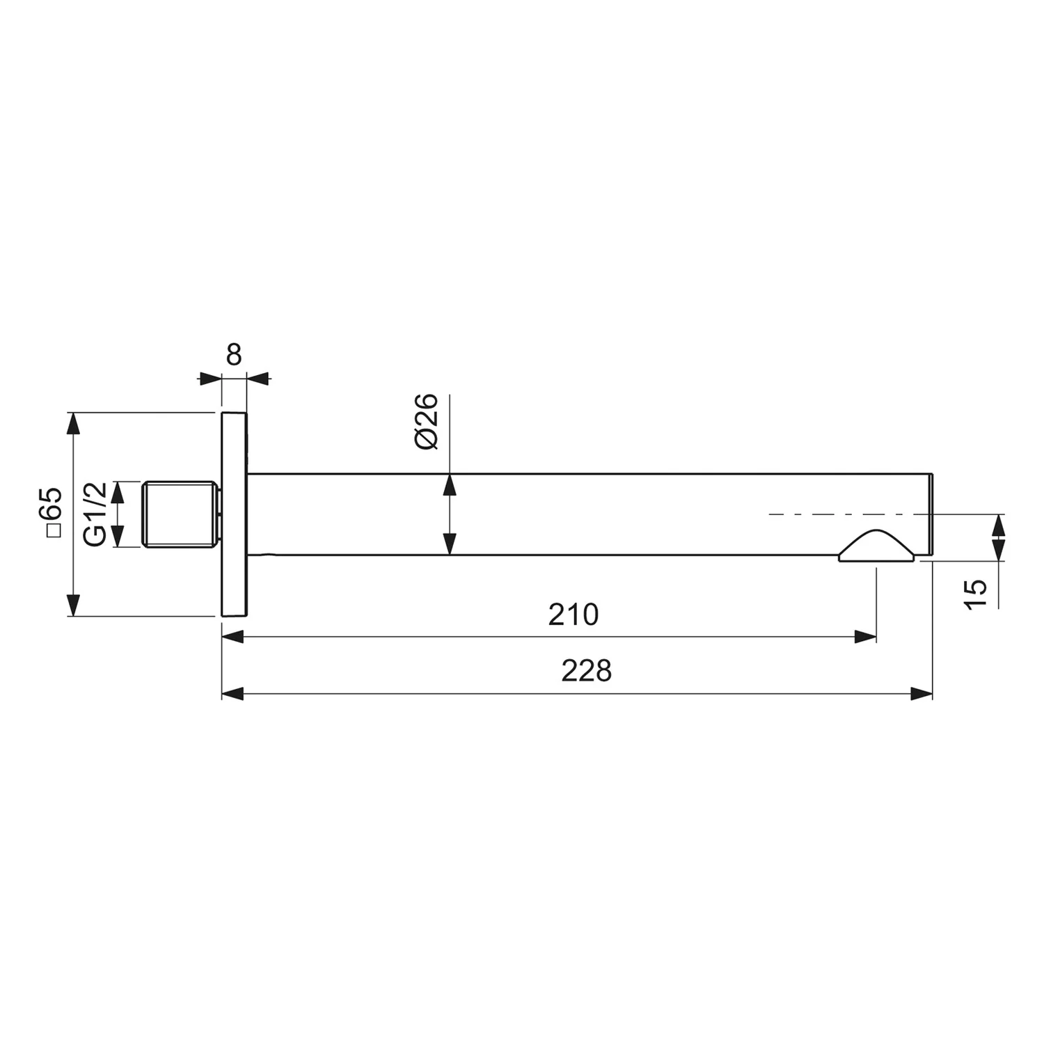 Ideal Standard Ceralife C Wannen-Wandauslauf Bild 4
