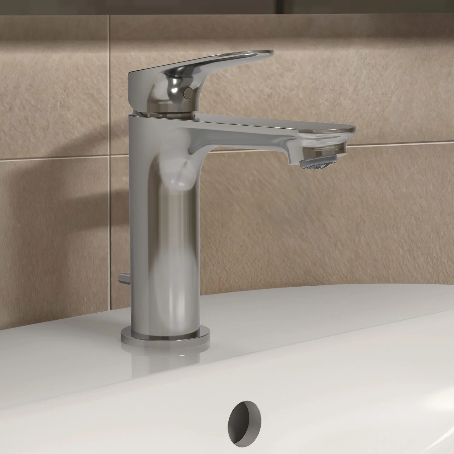 Ideal Standard Ceralife O  Bateria umywalkowa H100 BlueStart Zestaw odpływowy z drążkiem