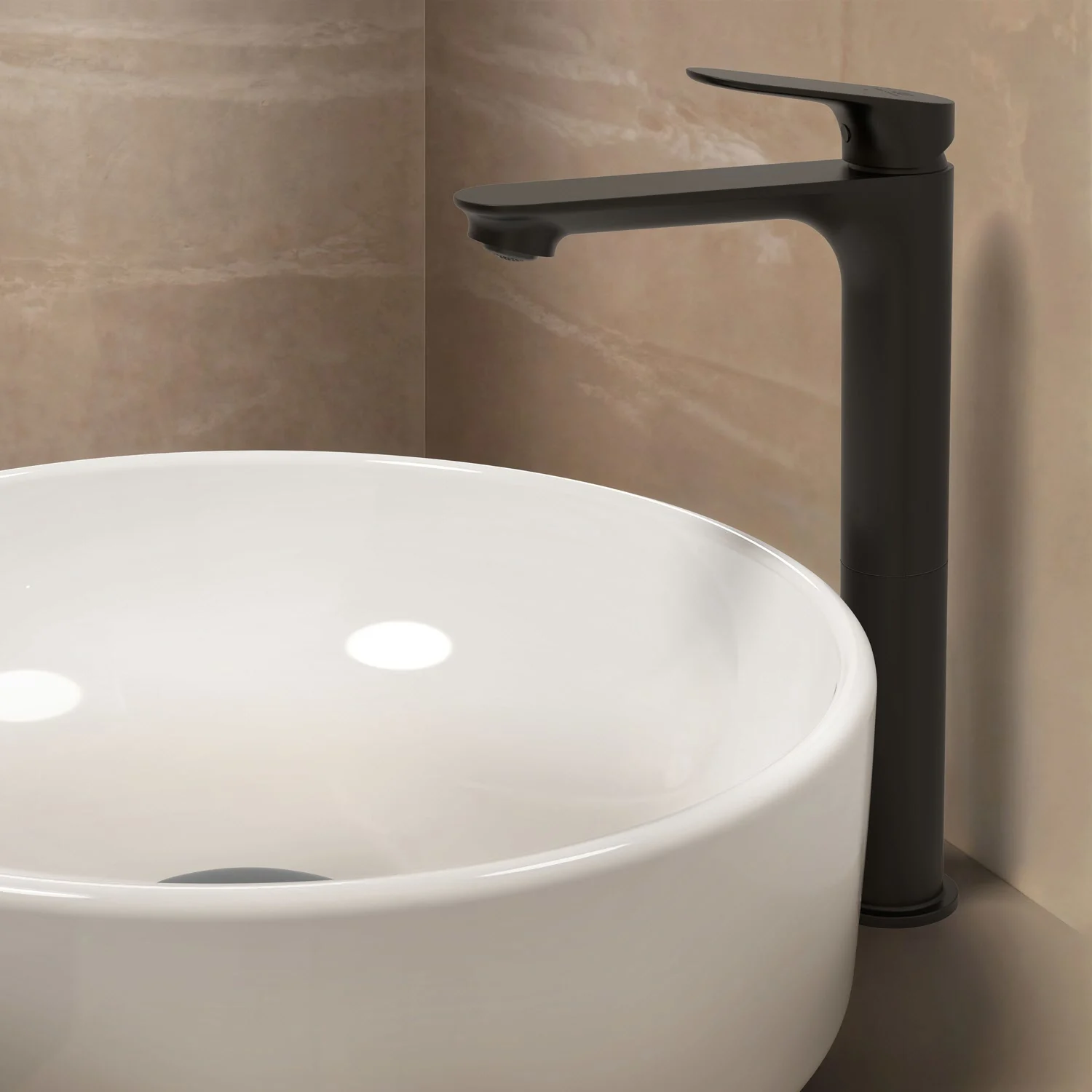 Ideal Standard Ceralife O  Bateria umywalkowa H240 z wydłużoną podstawą BlueStart bez zestawu odpływowego