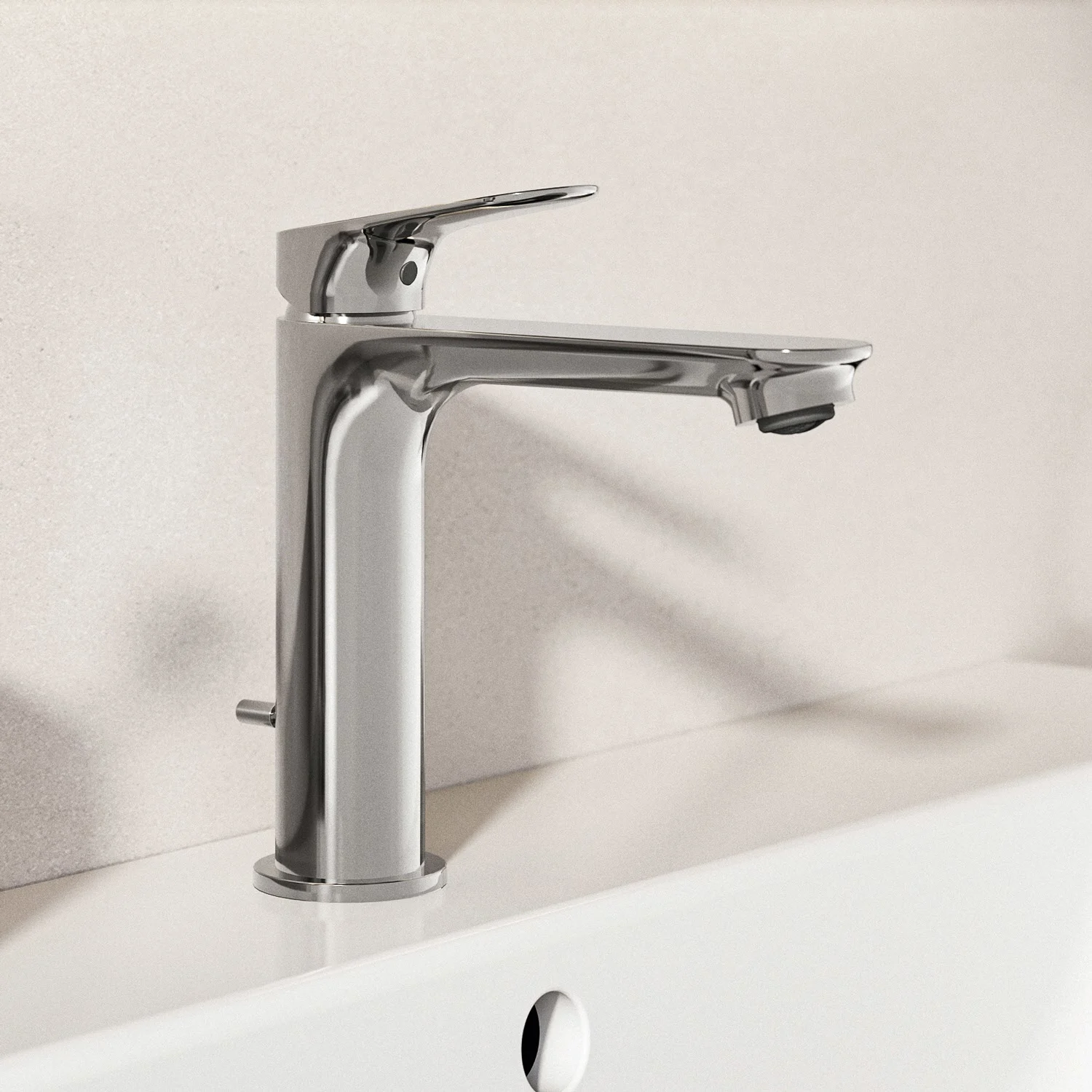 Ideal Standard Ceralife O  Bateria umywalkowa H120 Zestaw odpływowy z drążkiem