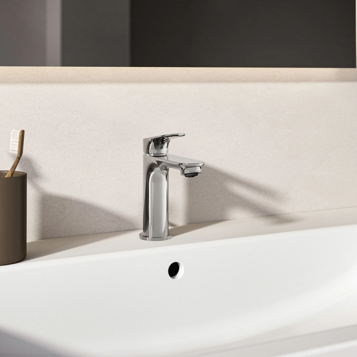 Ideal Standard Ceralife O  Bateria umywalkowa H100 BlueStart Zestaw odpływowy z drążkiem Zdjęcie 3