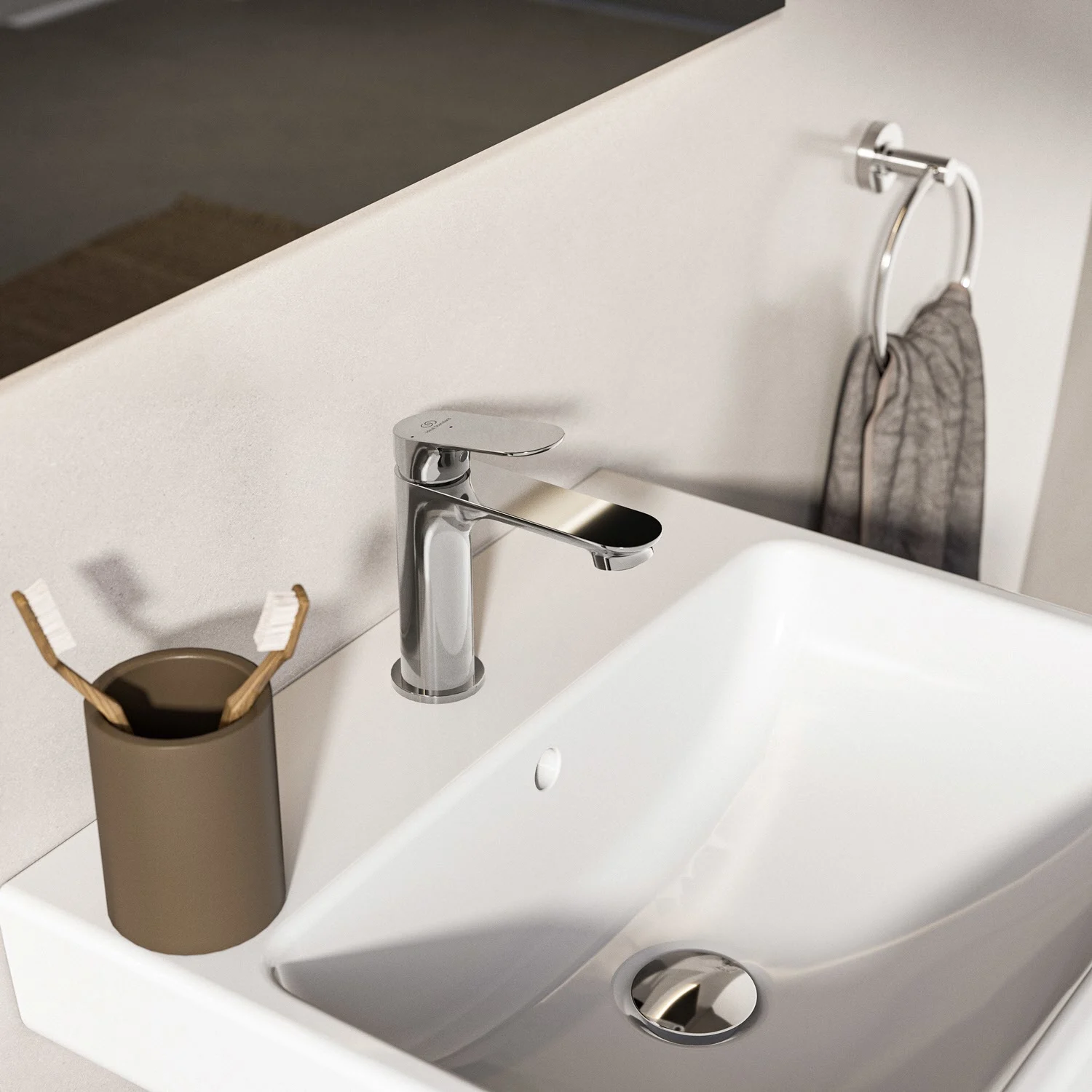 Ideal Standard Ceralife O  Bateria umywalkowa H75 BlueStart bez zestawu odpływowego Zdjęcie 6