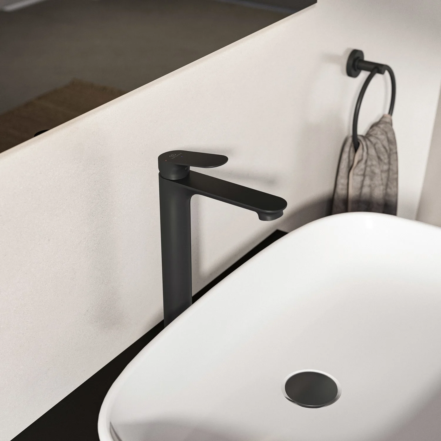 Ideal Standard Ceralife O  Bateria umywalkowa H240 z wydłużoną podstawą BlueStart bez zestawu odpływowego Zdjęcie 4