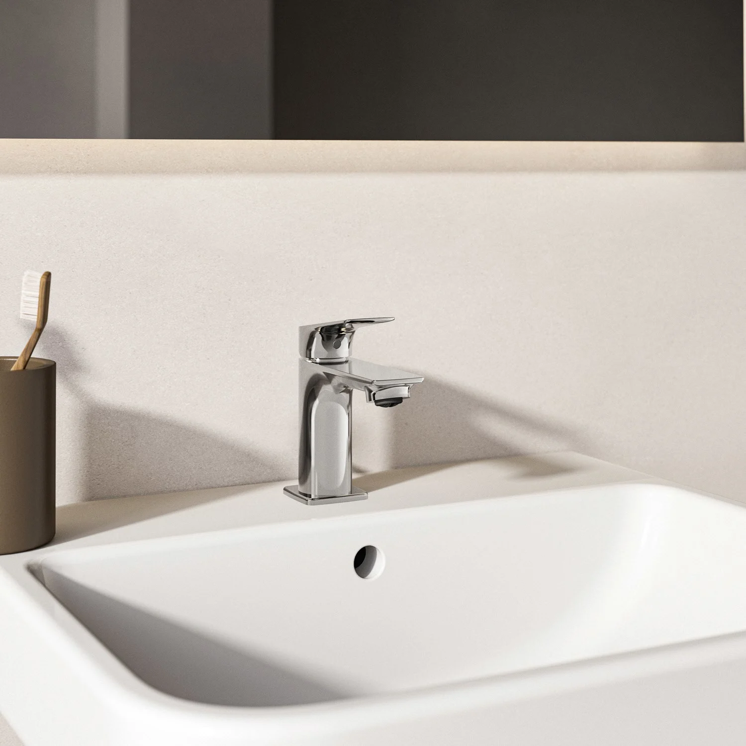 Ideal Standard Ceralife C  Bateria umywalkowa H75 BlueStart Zestaw odpływowy z drążkiem Zdjęcie 3