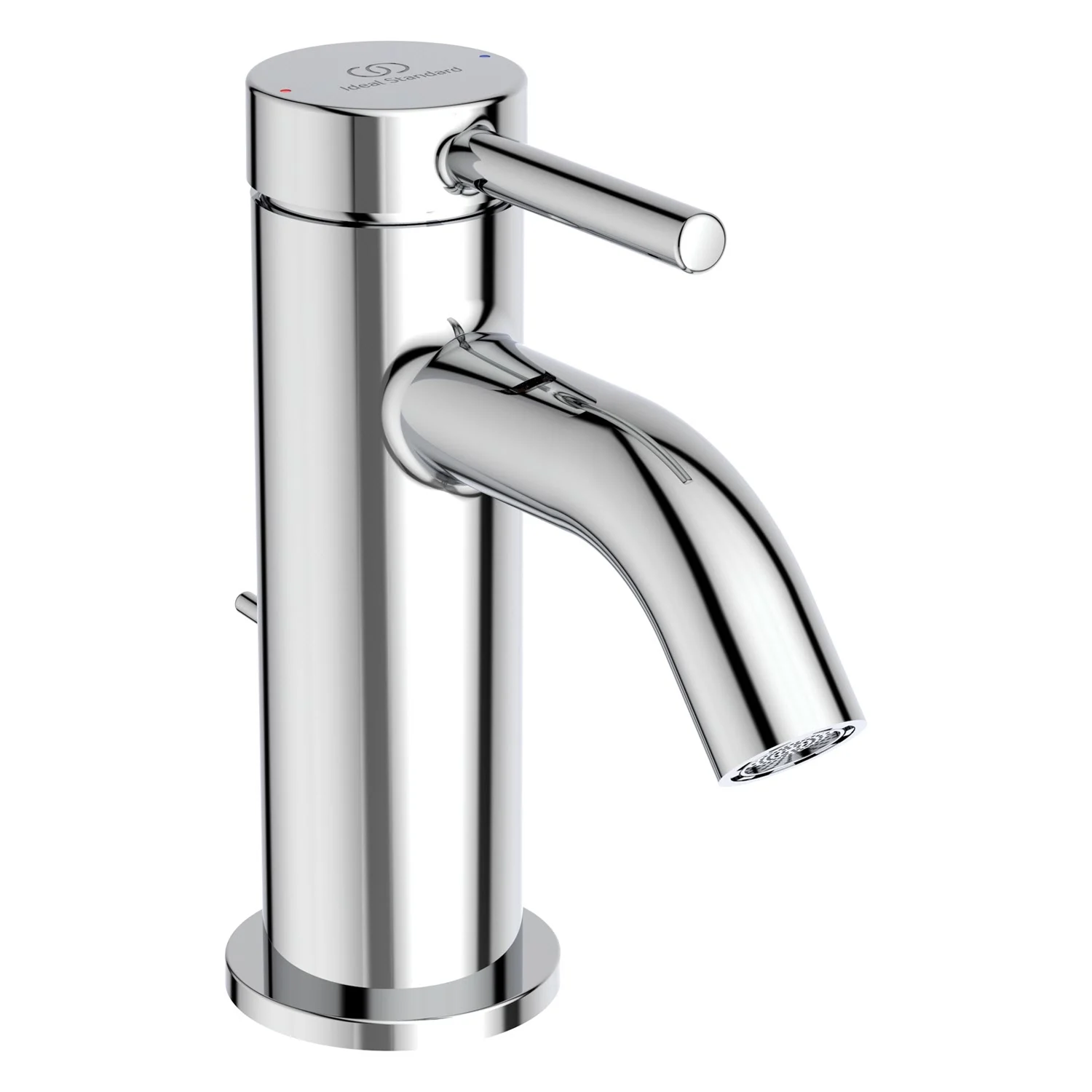Chromowana bateria umywalkowa widok z boku, Ideal Standard
