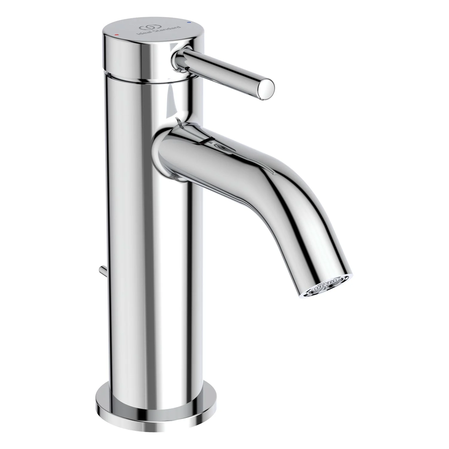 Chromowana bateria umywalkowa widok z boku, Ideal Standard
