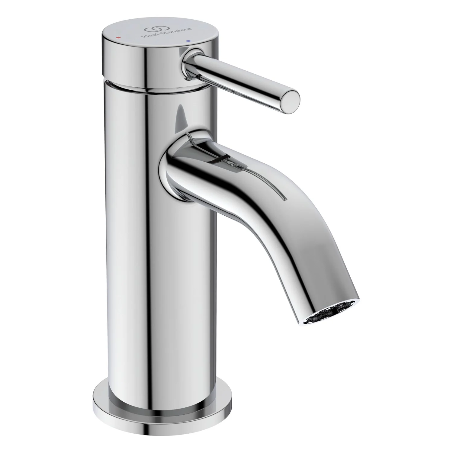 Bateria umywalkowa Ideal Standard Ceraline Nuovo BlueStart, wysięg 9 cm, z zaworem Push-Open Zdjęcie 2