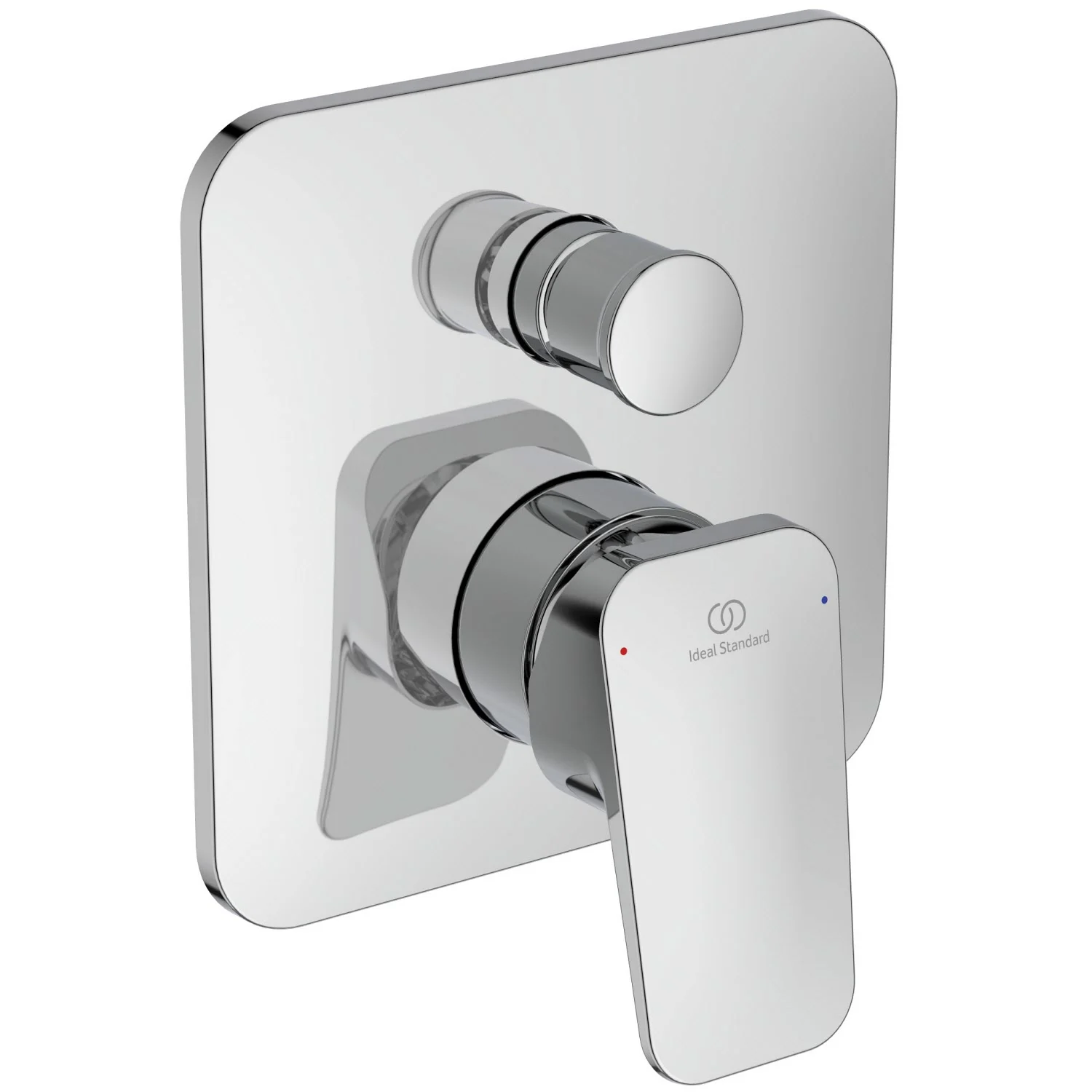 Widok boczny zaworu prysznicowego, kolor chrom, Ideal Standard