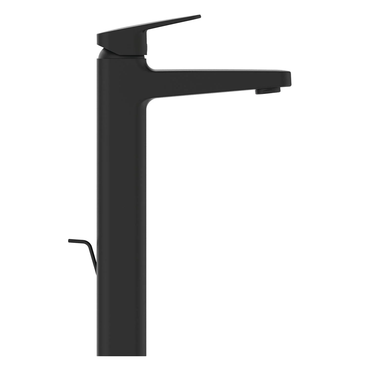 Czarna bateria umywalkowa widok z boku, Ideal Standard