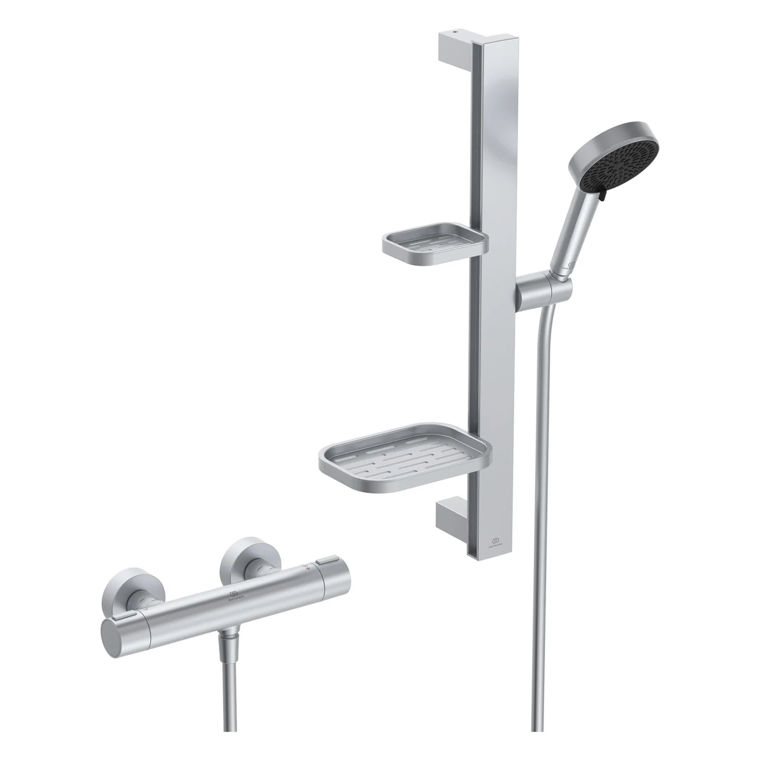 Zestaw baterii prysznicowej Ideal Standard Ceratherm ALU+ z termostatem