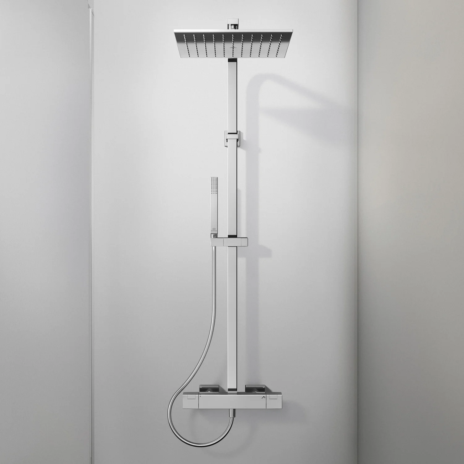 Ideal Standard Ceratherm C100 Duschsystem Square mit Brausethermostat AP