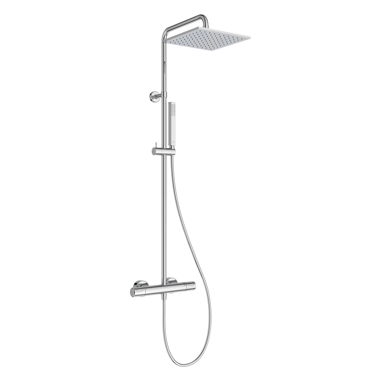 System prysznicowy Ideal Standard Ceratherm T25 M, deszczownica w kształcie prostokąta