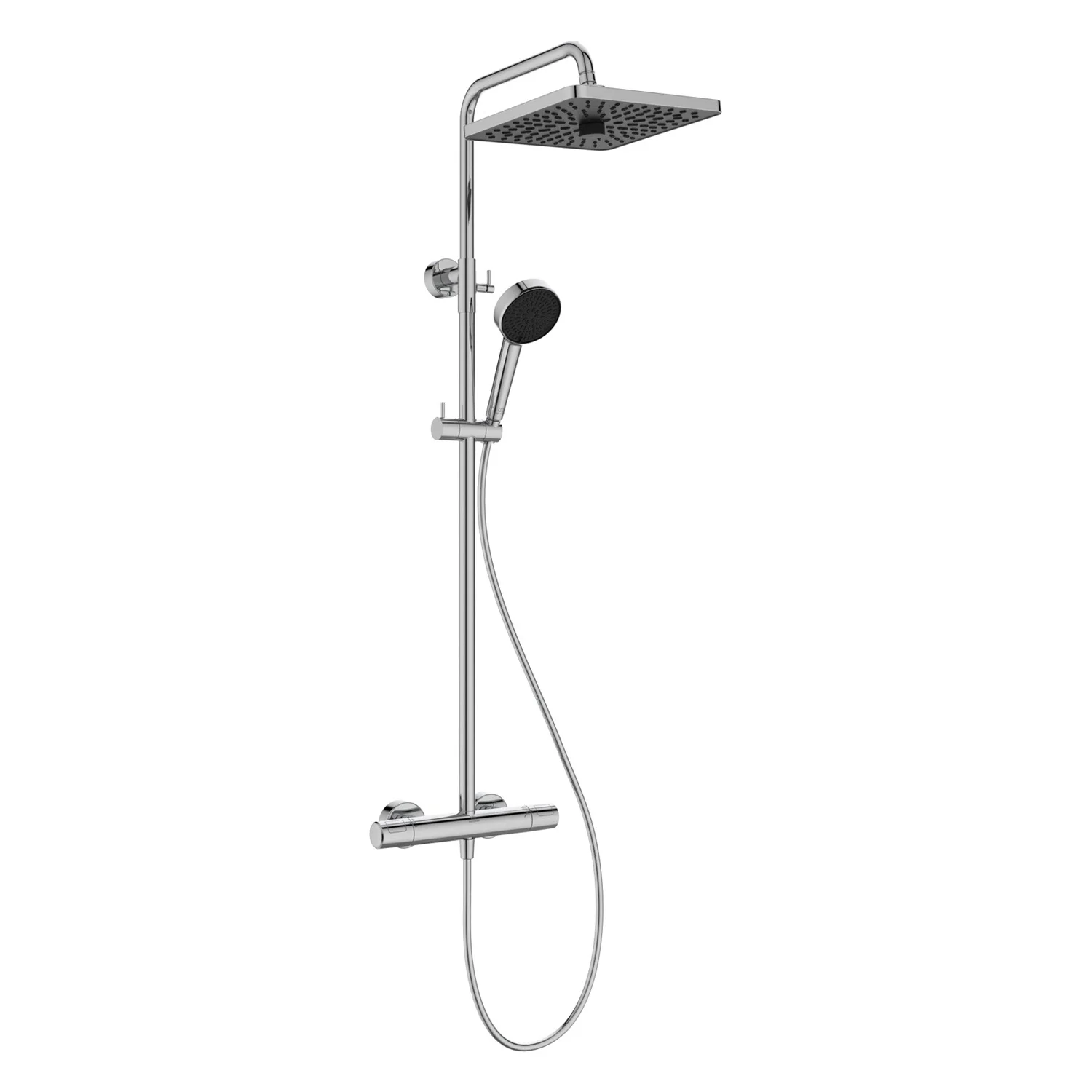 System prysznicowy Ideal Standard Ceratherm T25+, deszczownica w kształcie prostokąta