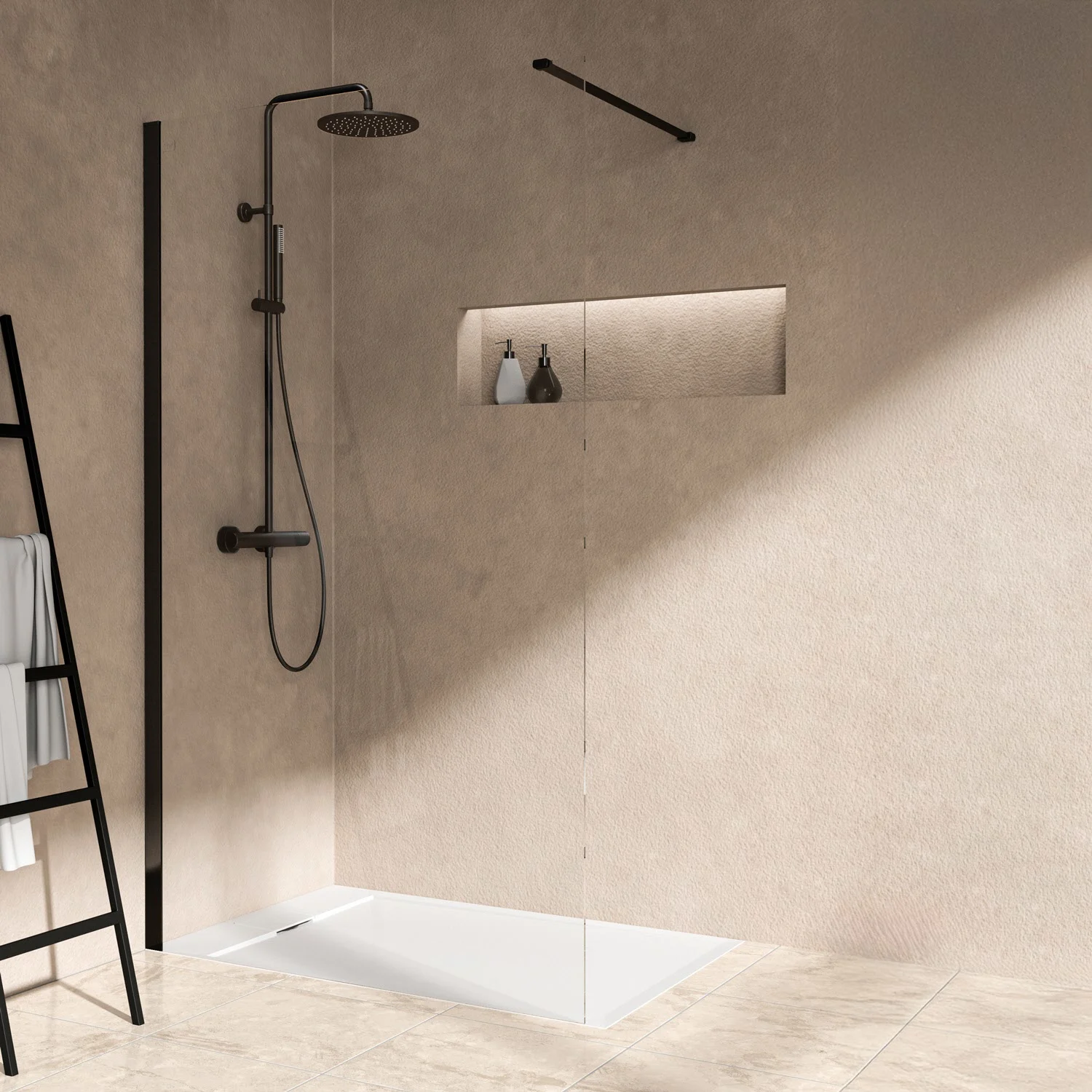 System prysznicowy Ideal Standard Ceratherm T25 M, okrągła deszczownica Zdjęcie 9