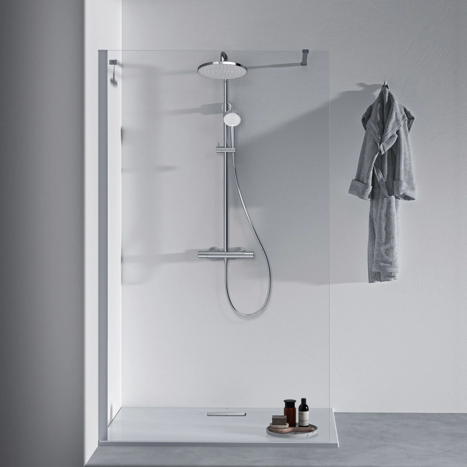 System prysznicowy Ideal Standard Ceratherm T25 N, okrągła deszczownica Zdjęcie 9