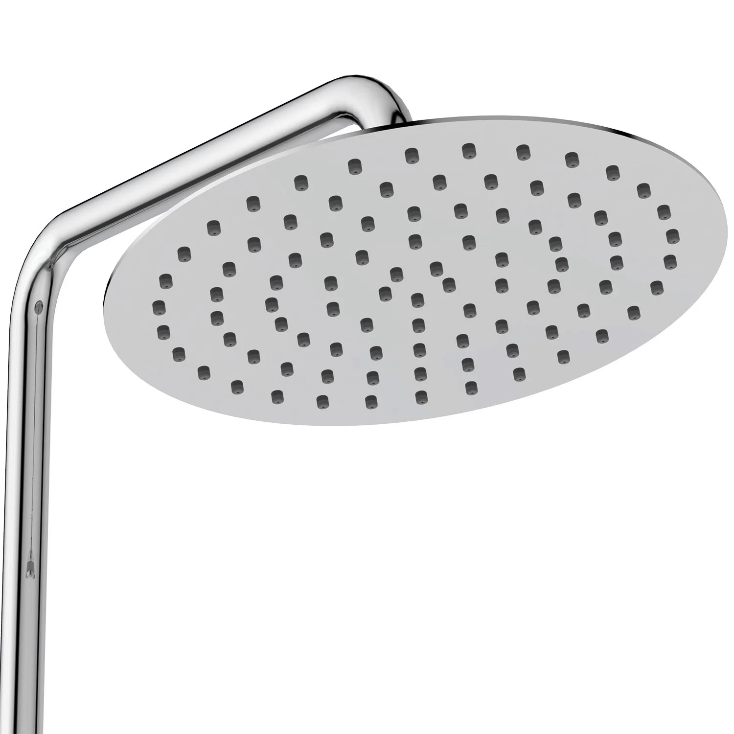 Okrągła głowica prysznicowa widok z boku, srebrna, Ideal Standard