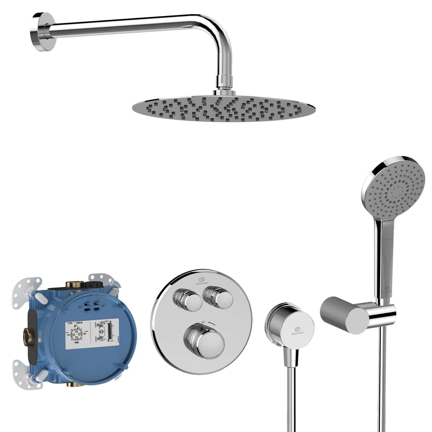 Ideal Standard Ceratherm Navigo Armaturen-Paket 01