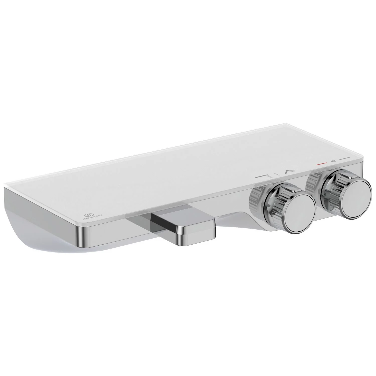 Chromowana bateria wannowa widok z boku, Ideal Standard