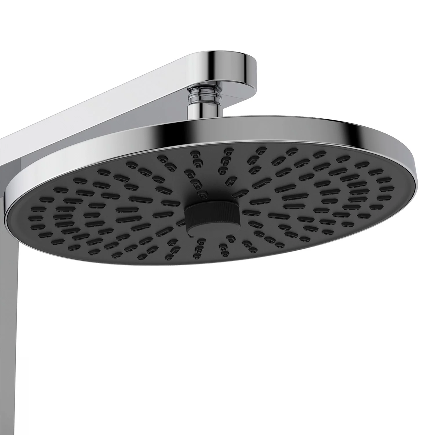 Okrągła głowica prysznicowa w chromie, widok z boku, Ideal Standard