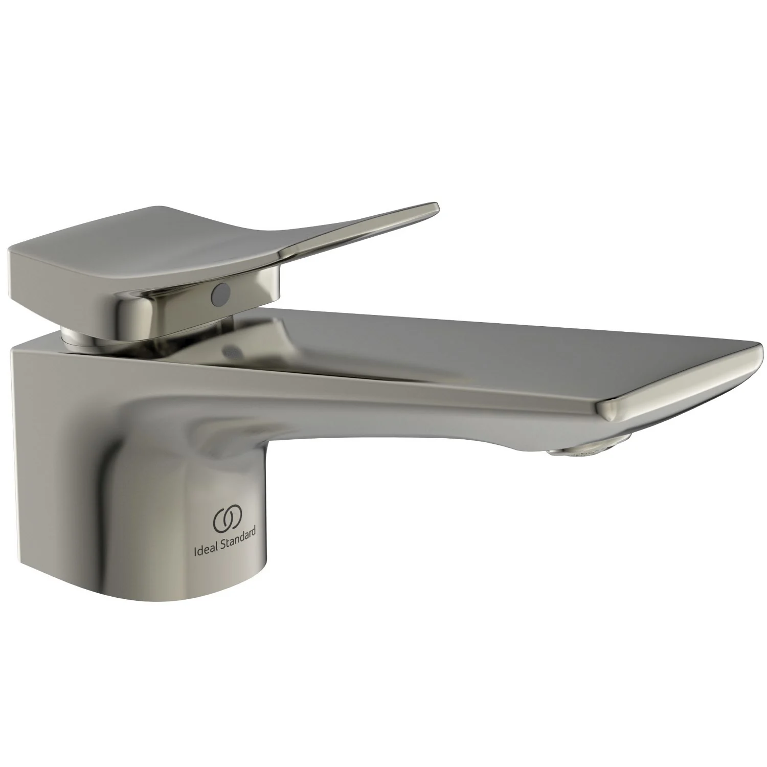 Niklowana bateria umywalkowa widok z boku, Ideal Standard