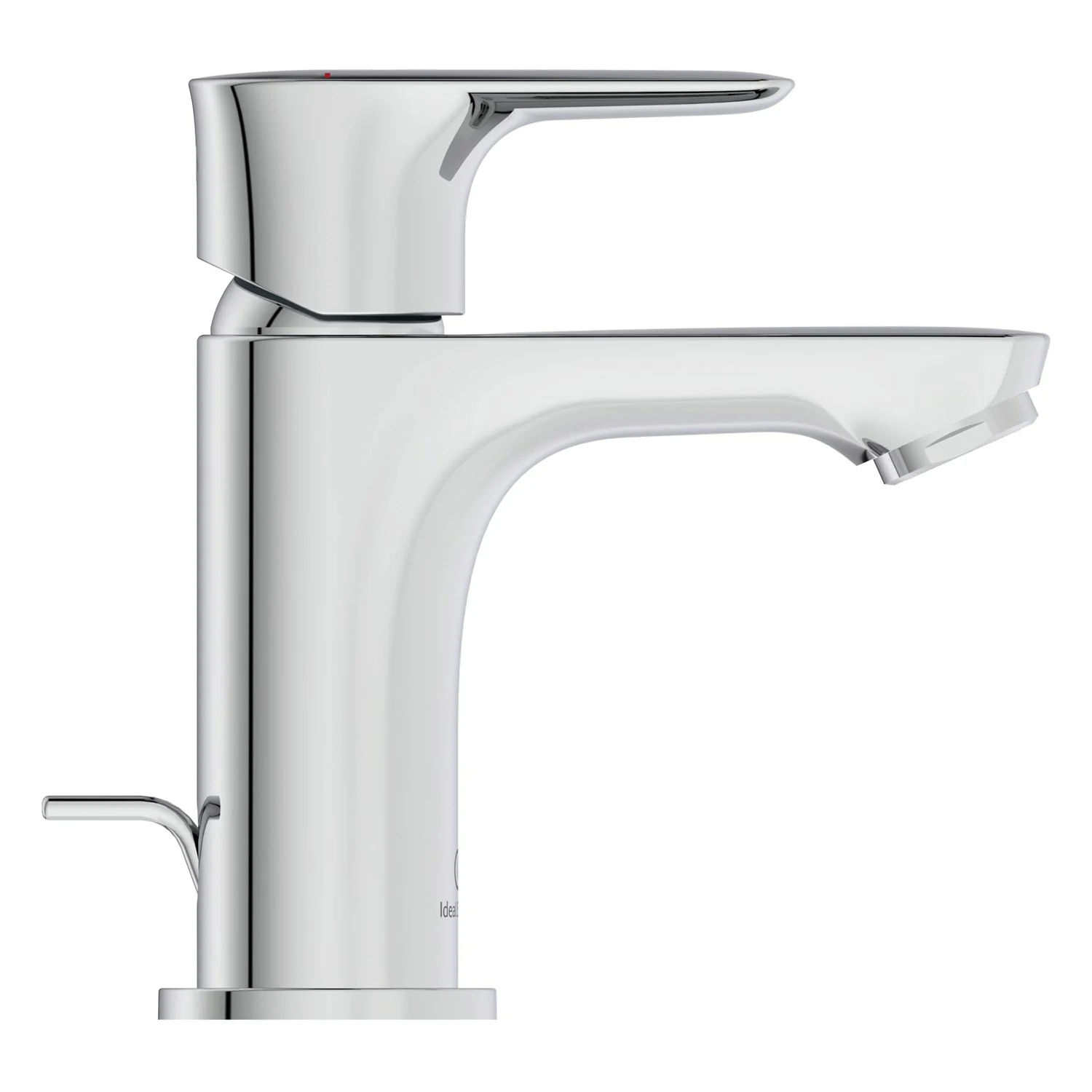 Chromowana bateria umywalkowa widok z boku, Ideal Standard